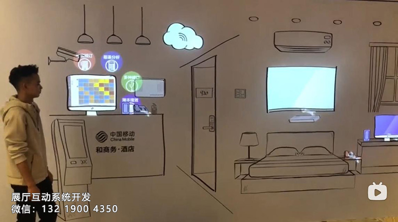 互動投影墻組成部分、墻面互動技術原理、互動墻面交互技術安裝